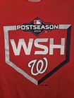 Washington Nationals 2019 Postseason Medium Mens Red Graphic Logo Tshirt Mlb