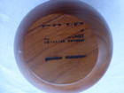Vtg Sowe Konst Sweden Teak Wood Orb Sphere Nut Dish And Spoon Modern Design