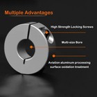 Aluminum Drill Bit Depth Stop Split Ring 1 2 1 4    7 16    5 16    W  Drill Bit Hold