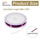 26 Gauge Copper Wire For Jewelry Making Tarnish Resistant Bead Wire Red Purple