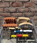 Brio Thomas   Friends Compatible Wooden Train Track Lot Of 36pcs Trains Cars