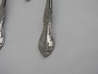 Vtg Rogers Love Joy Floral Pattern Dinner Spoons 6 75  Soup 8pc Set Korea