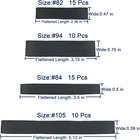 Rubber Bands Assorted Sizes Black Mixed Wide Elastic Bands For For Survival Offi