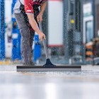 30 Inch Commercial Floor Water Sweeper Squeegee  Broom With Expandable Handle