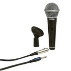 Handheld Dynamic Karaoke Microphone Vocal Dj Pa Mic W Stand   Cables 4 Pack