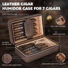 Encendedor De Cigarros Con Funda De Cuero Forrada De Madera De Cedro  Sin Butano