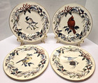 Lenox Accent Plates Christmas China Winter Greetings  Set Of 4 - 9 25   