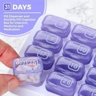 Pill Organizer Medicine Cases Box Moisture-proof For Vitamins Pills  Fish Oils