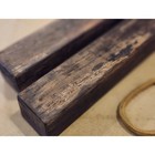 Japanese Retro Wooden Hyoshigi Kabuki Blocks Sumo Clappers Handmade L7 6in Used