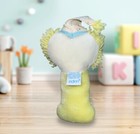 Vtg Eden Clown Pastels  Baby Rattle Stuffed Animal Plush Toy