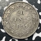 1894 Newfoundland 20 Cents Lot jm8454 Silver  Nice 