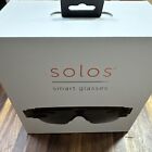 Solos Smart Glasses With Widescreen Display  Microphone   Vista Display  Blk New