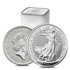 1 Oz British Silver Britannia Queen Coin Bu  no Culls  Random Date  Lot Of 20