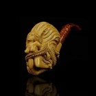 Xl Size Octopus   Lady Pipe By Ali New-block Meerschaum Handmade With Case 1061
