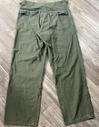 Vintage 1961 Us Army Og 107 Sateen Cotton Baker Fatigue Pants Large 
