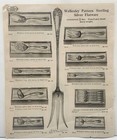 Margaret Pattern Sterling Silver Flatware Pattern Print Ad Catalog Page C  1920s