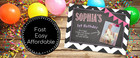 Girls Birthday Invitation Printable Personalized  Invitation Digital Chalkboard 