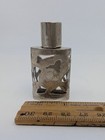 Vintage Mexico Sterling Silver Over Glass Perfume Bottle