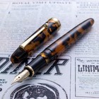 1990 s Vintage Sailor 1911 Magellan Tortoiseshell Tigp Mf Nib Fountain Pen
