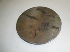 Cast Iron Wood coal Stove Lid Cover Plate 8 25   8-1 4  Marked 8