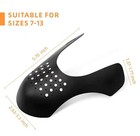Vitkstar 8 Pairs Shoe Toe Crease Protector Men s Us Size 7-13  Black white 