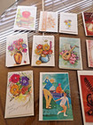Lot Of 20 Vintage Assorted Greeting Cards Unused With Envelopes From The 1970 s