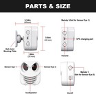 Htzsafe Rechargeable Dual-direction Motion Sensor   Detector