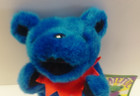 6  Blue Jointed Grateful Dead Plush Bear With Tags 1990 Liquid Blue