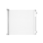 55 In  W X 33 In  H Indoor outdoor Retractable Baby Gate White