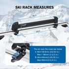 30 7in Universal Roof Rack Tpv W Lock For Skis Snowboards Fishing Rods   Sup