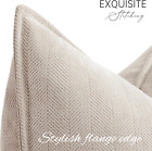 Beige Pillow Covers 18x18 Set Of 2 Chenille Throw Pillow Covers With Elegant Des