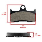 Front   Rear Brake Pads For Yamaha Grizzly 660 Yfm660f 2002 03 04 05 06 07 2008