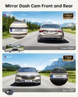 Rearview Mirror Dash Camera 10 full Touch Screen Wifi 1080p Front  rear Car Dvr