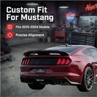 Wicker Bill Spoiler 2015-2024 Mustang Gt500 Gt350 Smoke Gurney Flap Carbon Fiber