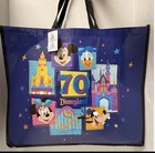 Disneyland 70th Anniversary  3  Reusable Tote Bags Small medium large Set Of 3