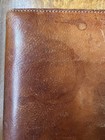 Distressed Vintage Raffaello Firenze Brown Italian Leather A5 3-ring Binder