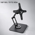 Monitor Stand Desk Mount Adjustable Arm Vesa 75x75 100x100 Folding Riser