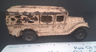 Antique Arcade Cast Iron    city Ambulance    Toy Car W Rubber Tires C 1930