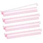 Mahjong Racks With Pushers 4pcs Set Majiang Tile Holder Acrylic Mahjong Pink