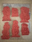 Tim Holtz Stampers Anonymous  monster Reunion  Cling Rubber Stamp Set