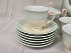 Noritake China Japan Pastel Blue   Cream Coffe Tea Pot Cup Saucer Sugar Creamer