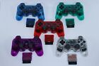 Sony Ps2 Ps1 Wireless 2 4ghz Dual Vibration Controller Gamepad Transparent Color