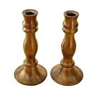 Vtg Dollhouse Miniature Brass Cndlesticks Artist Made 1 12 Signed G r p    45