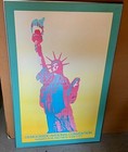 1980 Democratic National Convention Peter Max Poster Statue Of Liberty  Framed