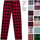 Men s Pajama Pants Flannel Cotton Blend Plaid Sleep Super Soft Lounge Bottoms Pj