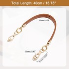 40cm 15 75  Pu Leather Purse Replacement Handle Strap For Handbag Brown
