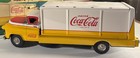 Vintage Sanyo Coca Cola Tin Route Truck With Box  allen Haddock Co Japan 