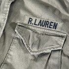 Polo Ralph Lauren Army Green Military Parka Jacket Field Utility Flag Size Xs
