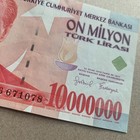 Turkey 10 Million Lira Banknote Turkish Currency Mustafa Kemal Ataturk Piri Reis