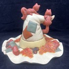 Ceramic Bisque Mold   Witch Hat With Squirrels   Halloween Fall   Hand Painted
